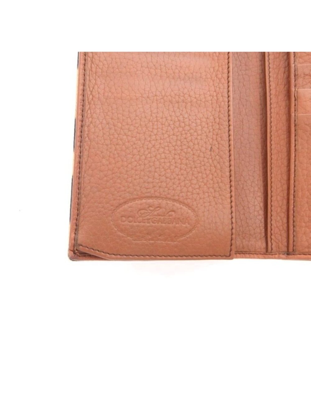 Dolce & Gabbana Wallet with Coin Purse Leopard Pattern Leather Canvas Brown - Picture 8 of 8
